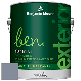 Benjamin Moore Ben 541 Waterborne Exterior Flat Finish краска цвет 1440 Irises