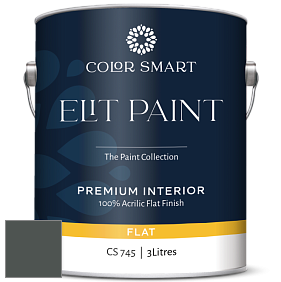 COLOR SMART CS 745 ELIT PAINT глубокоматовая моющаяся краска цвет RAL 7043 