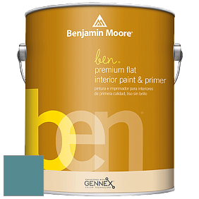 Benjamin Moore Ben W625 Premium Interior Latex Flat краска цвет NCS S 4030-B30G 