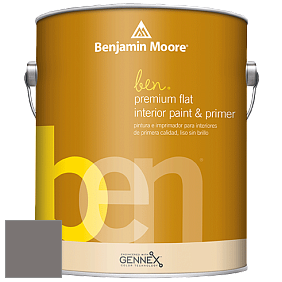 Benjamin Moore Ben W625 Premium Interior Latex Flat краска цвет 1462 Gray Mountain