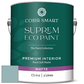 COLOR SMART CS 619 SUPREM ECO PAINT матовая краска цвет 718 Ocean City Blue