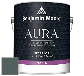 Benjamin Moore Aura 522 Interior Paint - Matte краска цвет 2123-10 Mediterranean Teal