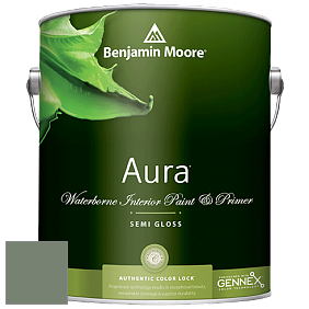 Benjamin Moore Aura 528 Waterborne Interior Semi-gloss Finish краска цвет AF-475 