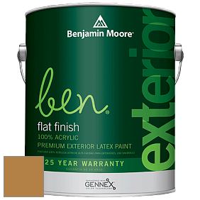 Benjamin Moore Ben 541 Waterborne Exterior Flat Finish краска цвет 2160-20 Turmeric