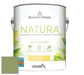 Benjamin Moore 514 Natura Interior Semi-Gloss Finish краска цвет 545 Buckingham Gardens