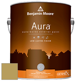 Benjamin Moore Aura 634 Waterborne Exterior Low Lustre Finish краска цвет 384 Turning Leaf