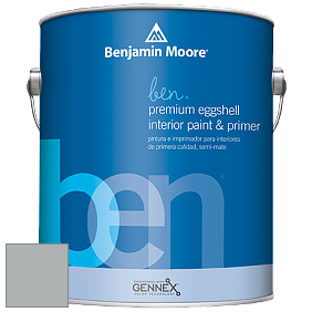 Benjamin Moore Ben W626 Premium Interior Latex Eggshell краска цвет 1599 Marina Gray