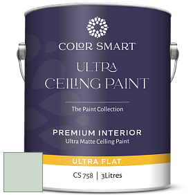 COLOR SMART CS 758 ULTRA CEILING PAINT ультраматовая краска цвет 625 Feather Green