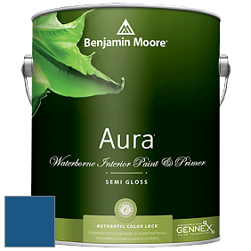 Benjamin Moore Aura 528 Waterborne Interior Semi-gloss Finish краска цвет RAL 5019 