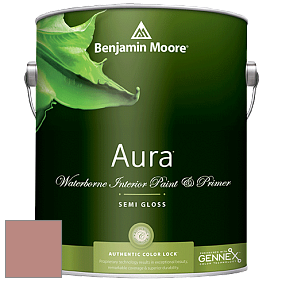 Benjamin Moore Aura 528 Waterborne Interior Semi-gloss Finish краска цвет 2094-40 Soft Cranberry
