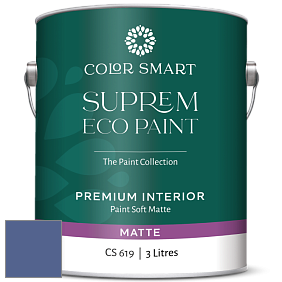 COLOR SMART CS 619 SUPREM ECO PAINT матовая краска цвет 1421 Bistro Blue