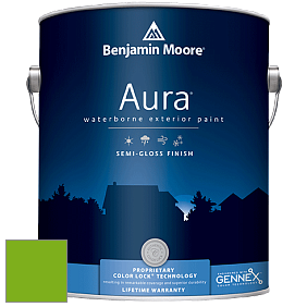 Benjamin Moore Aura 632 Waterborne Exterior Semi-Gloss Finish краска цвет 2031-20 Paradise Green
