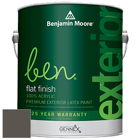 Benjamin Moore Ben 541 Waterborne Exterior Flat Finish краска цвет 1547 Dragon's Breath