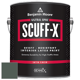 Benjamin Moore 486 Ultra Spec SCUFF-X Interior Satin Finish краска цвет 707 Calico Blue