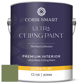 COLOR SMART CS 758 ULTRA CEILING PAINT ультраматовая краска цвет 546 Courtyard Green