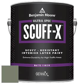 Benjamin Moore 484 Ultra Spec SCUFF-X Interior Matte Finish краска цвет 468 Cambridge Green