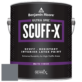 Benjamin Moore 484 Ultra Spec SCUFF-X Interior Matte Finish краска цвет 2125-30 Gray Shower