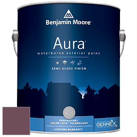 Benjamin Moore Aura 632 Waterborne Exterior Semi-Gloss Finish краска цвет 1365 BordÃ©aux Red