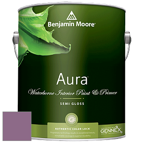 Benjamin Moore Aura 528 Waterborne Interior Semi-gloss Finish краска цвет 1371 Plum Perfect