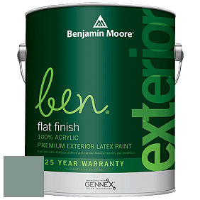 Benjamin Moore Ben 541 Waterborne Exterior Flat Finish краска цвет 705 Sioux Falls