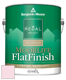 Benjamin Moore W105 Regal Select Exterior Paint-MoorLife Flat Finish краска цвет 2001-70 Marshmallow Bunny