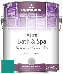 Benjamin Moore Aura 532 Bath & Spa Waterborne Interior Paint Matte Finish краска цвет NCS S 3050-B50G 