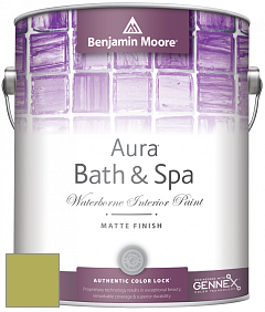 Benjamin Moore Aura 532 Bath & Spa Waterborne Interior Paint Matte Finish краска цвет 405 Perennial