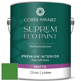 COLOR SMART CS 619 SUPREM ECO PAINT матовая краска цвет 2033-10 Yellow Green