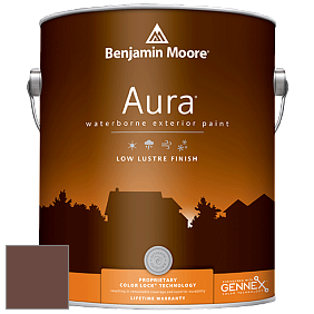 Benjamin Moore Aura 634 Waterborne Exterior Low Lustre Finish краска цвет 2103-10 Natural Brown