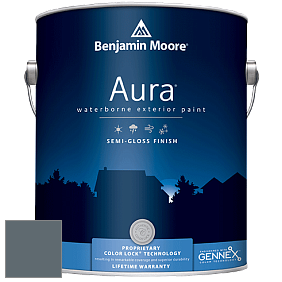 Benjamin Moore Aura 632 Waterborne Exterior Semi-Gloss Finish краска цвет 2135-30 Nocturnal Gray