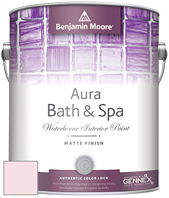 Benjamin Moore Aura 532 Bath & Spa Waterborne Interior Paint Matte Finish краска цвет 2002-70 Pink Cadillac