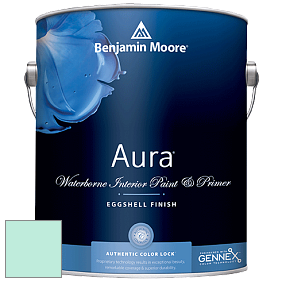 Benjamin Moore Aura 524 Waterborne Interior Eggshell Finish краска цвет 2042-60 Florida Aqua