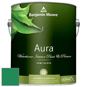 Benjamin Moore Aura 528 Waterborne Interior Semi-gloss Finish краска цвет 2039-20 Emerald Isle