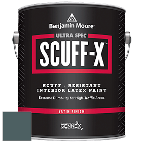 Benjamin Moore 486 Ultra Spec SCUFF-X Interior Satin Finish краска цвет 721 Vanderberg Blue