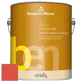 Benjamin Moore Ben W625 Premium Interior Latex Flat краска цвет 2013-20 Orange Nectar