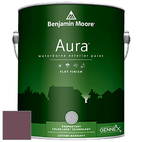 Benjamin Moore Aura 629 Waterborne Exterior Flat Finish краска цвет 1365 BordÃ©aux Red