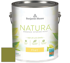 Benjamin Moore 512 Natura Interior Flat Finish матовая краска цвет 2146-10 Dark Celery