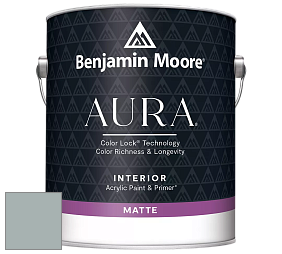 Benjamin Moore Aura 522 Interior Paint - Matte краска цвет 1586 Silver Mink