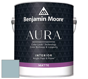 Benjamin Moore Aura 522 Interior Paint - Matte краска цвет 1642 Cape Blue