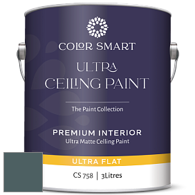COLOR SMART CS 758 ULTRA CEILING PAINT ультраматовая краска цвет 721 Vanderberg Blue
