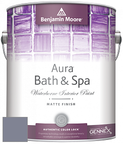 Benjamin Moore Aura 532 Bath & Spa Waterborne Interior Paint Matte Finish краска цвет 1413 Purple Haze