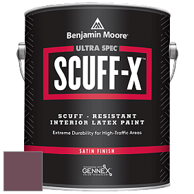 Benjamin Moore 486 Ultra Spec SCUFF-X Interior Satin Finish краска цвет 1365 BordÃ©aux Red