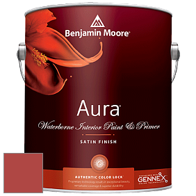 Benjamin Moore Aura 526 Waterborne Interior Satin Finish покрытие цвет 2008-10 Ravishing Red