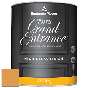 Benjamin Moore Aura 148 Grand Entrance High Gloss эмаль цвет 175 Mayan Gold