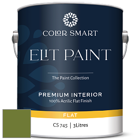 COLOR SMART CS 745 ELIT PAINT глубокоматовая моющаяся краска цвет NCS S 3560-G40Y 