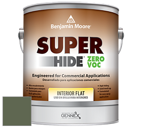 Benjamin Moore 355 Super Hide Zero Voc Interior Flat краска цвет 455 Sweet Basil