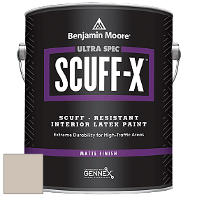 Benjamin Moore 484 Ultra Spec SCUFF-X Interior Matte Finish краска цвет 983 Smokey Taupe