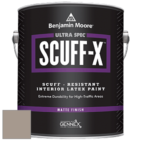Benjamin Moore 484 Ultra Spec SCUFF-X Interior Matte Finish краска цвет 1544 Waynesboro Taupe