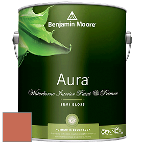 Benjamin Moore Aura 528 Waterborne Interior Semi-gloss Finish краска цвет 2170-30 Autumn Cover