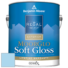 Benjamin Moore W096 Regal Select Exterior Paint-Moor GloSoft Gloss Finish краска цвет 2064-60 Bluebelle